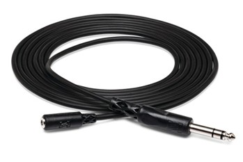 Headphone Adapter Cable, 3.5 Mm Trs To 1/4 In Trs, 25 Ft