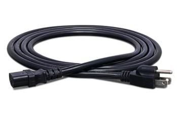 Power Cord, Iec C13 To Nema 5-15p, 8 Ft