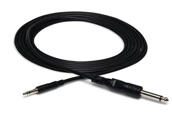 Mono Interconnect, 1/4 in. TS to 3.5 mm TRS, 5 ft.