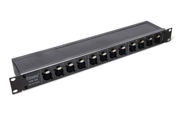 Patch Bay, 12-Point, De-Normalled, XLR3F to XLR3M