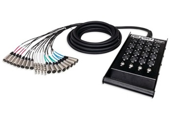 Pro-Conex Stage Box Snake, Hosa 16 x XLR Sends and 4 x 1/4 in. TRS Returns, 25 ft.