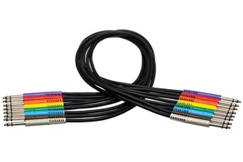Balanced Patch Cables, TT TRS to Same, 1.5 ft.