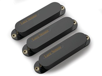 Lace Sensor - Gold 3-Pack S/S/S - Black Covers