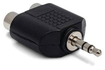 Adapter, Dual RCA to 3.5 mm TRS