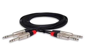 Pro Stereo Interconnect, Dual REAN 1/4 in. TRS to Same, 5 ft.