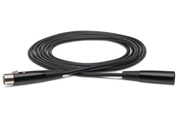 Economy Microphone Cable, Hosa XLR3F to XLR3M, 10 ft.