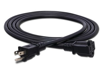 Power Extension Cord, NEMA 5-15R to NEMA 5-15P, 50 ft.