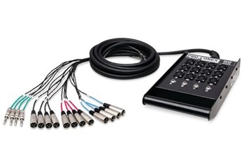 Pro-Conex Stage Box Snake, Hosa 12 x XLR Sends and 4 x 1/4 in. TRS Returns, 25 ft.