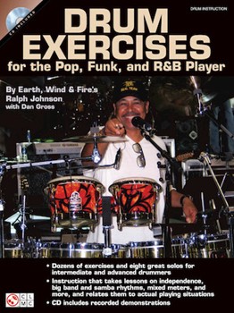 Drum Exercises For Pop Funk R&b Player by Johnson Ralph Ralph Johnson for Drum Set (w / Dan Gross)