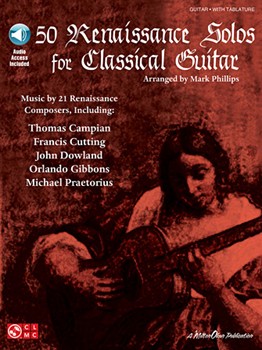 50 Renaissance Solos For Classical Guita by Various - Phillips Mark - for Guitar Tab