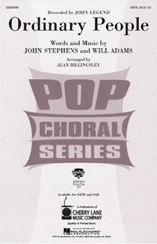 Ordinary People by - Billingsley Alan - John Legend for SAB and Piano