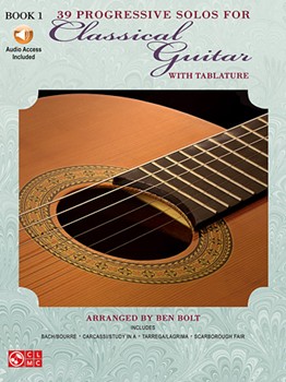39 Progressive Solos For Classical Gtr by Bolt Ben for Guitar w/c (Book 1 W/tablatur)