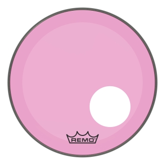 Powerstroke® P3 Colortone(TM) Pink Skyndeep® Drumhead with 5 inch. Offset Hole by for