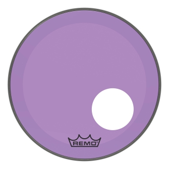 Powerstroke® P3 Colortone(TM) Purple Skyndeep® Drumhead with 5 inch. Offset Hole by for
