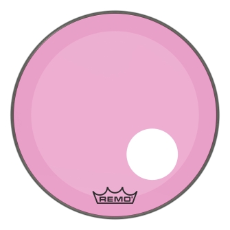 Powerstroke® P3 Colortone(TM) Pink Skyndeep® Drumhead with 5 inch. Offset Hole by for