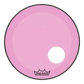 Powerstroke® P3 Colortone(TM) Pink Skyndeep® Drumhead with 5 inch. Offset Hole by for