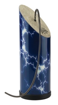 Spring Drum with Stormy Graphic - 4 inch. Diameter 10 inch. Length Acousticon Shell & Angled Fiberskyn Drumhead by for