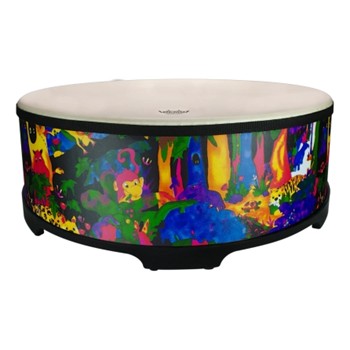Kids Percussion Gathering Drum, Comfort Sound Technology - 18 inch., Rain Forest Finish