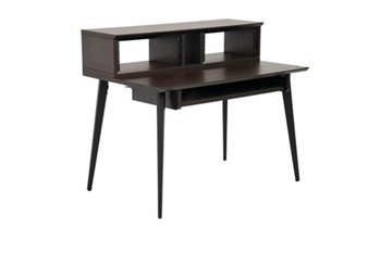 Elite Furniture Series Main Desk In Dark Walnut Finish