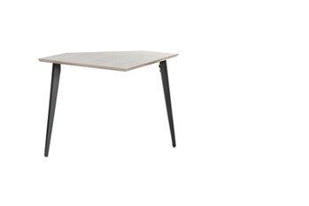 Elite Furniture Series Corner Desk Section In Driftwood Grey Finish