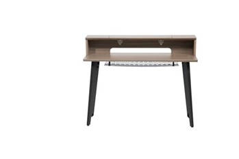 Elite Furniture Series 61-note Keyboard Table In Driftwood Grey Finish