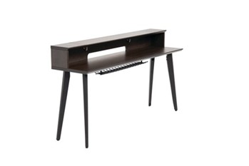Elite Furniture Series 88-note Keyboard Table In Dark Walnut Finish