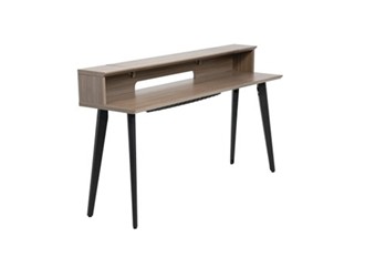 Elite Furniture Series 88-note Keyboard Table In Driftwood Grey Finish