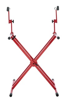 Frameworks Heavy-duty 2 Tier x Style Keyboard Stand With Rubberized Leveling Feet; Re