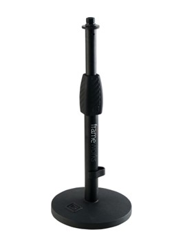 Frameworks Desktop Mic Stand With 6 Round Base, Standard Twist Clutch