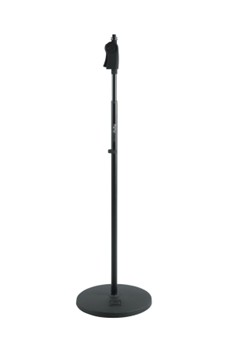 Frameworks Roundbase Mic Stand With 12 Round Base And Deluxe One-handed Clutch