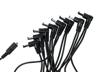 8-output Daisy Chain Power Adapter Cable With Female Input Barrel Plug