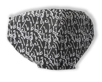 Reusable And Washable Face Mask - Music Notes