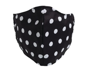 Reusable And Washable Face Mask In Polka Dot Style