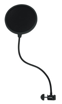 Rok-it Single Layer Microphone Pop Filter With Clamp Mount.