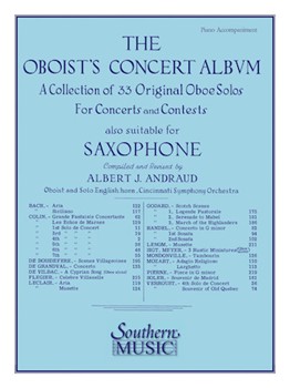 Oboist's Concert Album by - Andraud Albert - for Piano