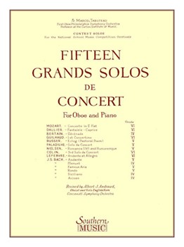 15 Grands Solos De Concert [oboe/piano set]
