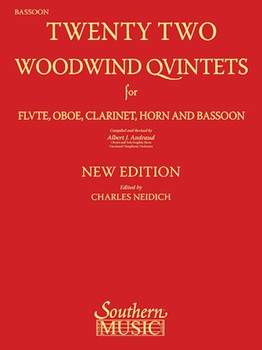 Southern Albert Andraud Andraud A  22 Woodwind Quintets - Bassoon