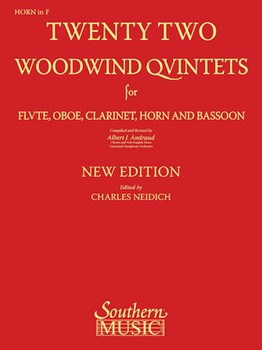 22 Woodwind Quintets by Andraud Albert - Andraud and Neidich - for Horn