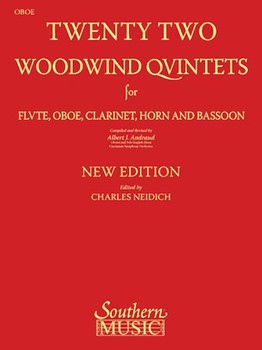 22 Woodwind Quintets by - Andraud Albert - for Oboe