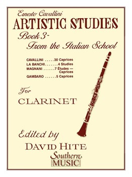Southern Ernesto Cavallini Hite D  Artistic Studies Book 3 (Italian) - Clarinet