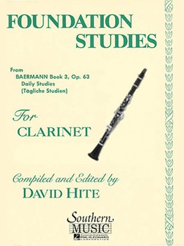 Foundation Studies Opus 63 by Baermann Heinrich - Hite David - for Clarinet Method