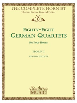 88 German Quartets by Bacon Ernst - Bacon Thomas - for French Horn 1