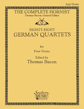 88 German Quartets by Bacon Ernst - Bacon Thomas - for French Horn 2
