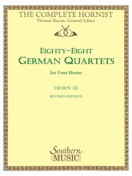 88 German Quartets by Bacon Ernst - Bacon Thomas - for French Horn 3