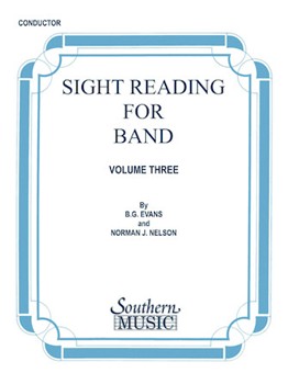 Sight Reading For Band Volume 3 by Evans and Nelson for Alto Saxophone 2
