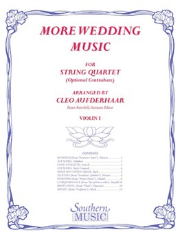 More Wedding Music For String Quartet by - Aufderhaar - for Violin I