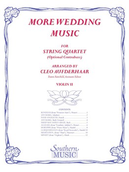More Wedding Music For String Quartet by - Aufderhaar - for Violin 2