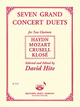 7 Grand Concert Duets by Mozart Wolfgang Amadeus - Hite David - for Bb Clarinet