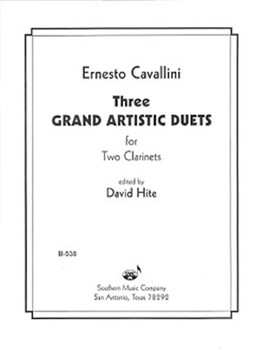3 Grand Artistic Duets by Cavallini Ernesto - Hite David - for Clarinet Duet