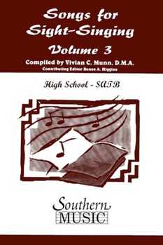 Songs For Sight Singing-HS SATB-Vol 3 by Siltman Bobby - Munn Vivian - for Sightreading (HS SATB 3)